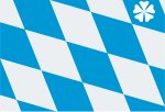 Flagge Bundesland - Bayern