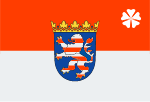 Flag federal state - Hesse
