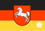 Flagge Bundesland - Niedersachsen