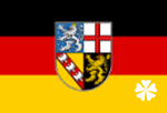 Flag federal state - Saarland