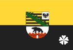 Flagge Bundesland - Sachsen Anhalt