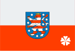 Flagge Bundesland - Thüringen